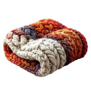 Chunky Knit Wool Throw